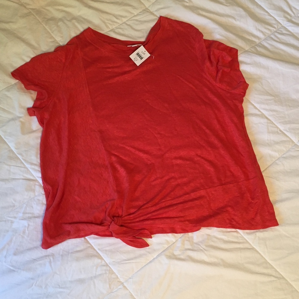 JJill linen top with front detail
